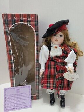 Vintage The Leonardo Collection "Moira" Porcelain 16" Collectible Doll